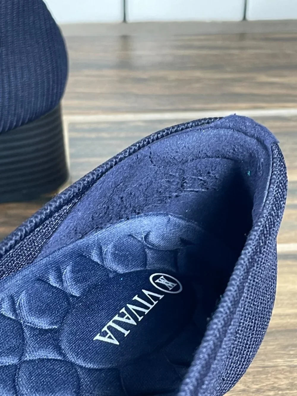 Vivaia Melody Pro Shoes Womens Size EU 40 Blue Square Toe Slip On Pumps Heels